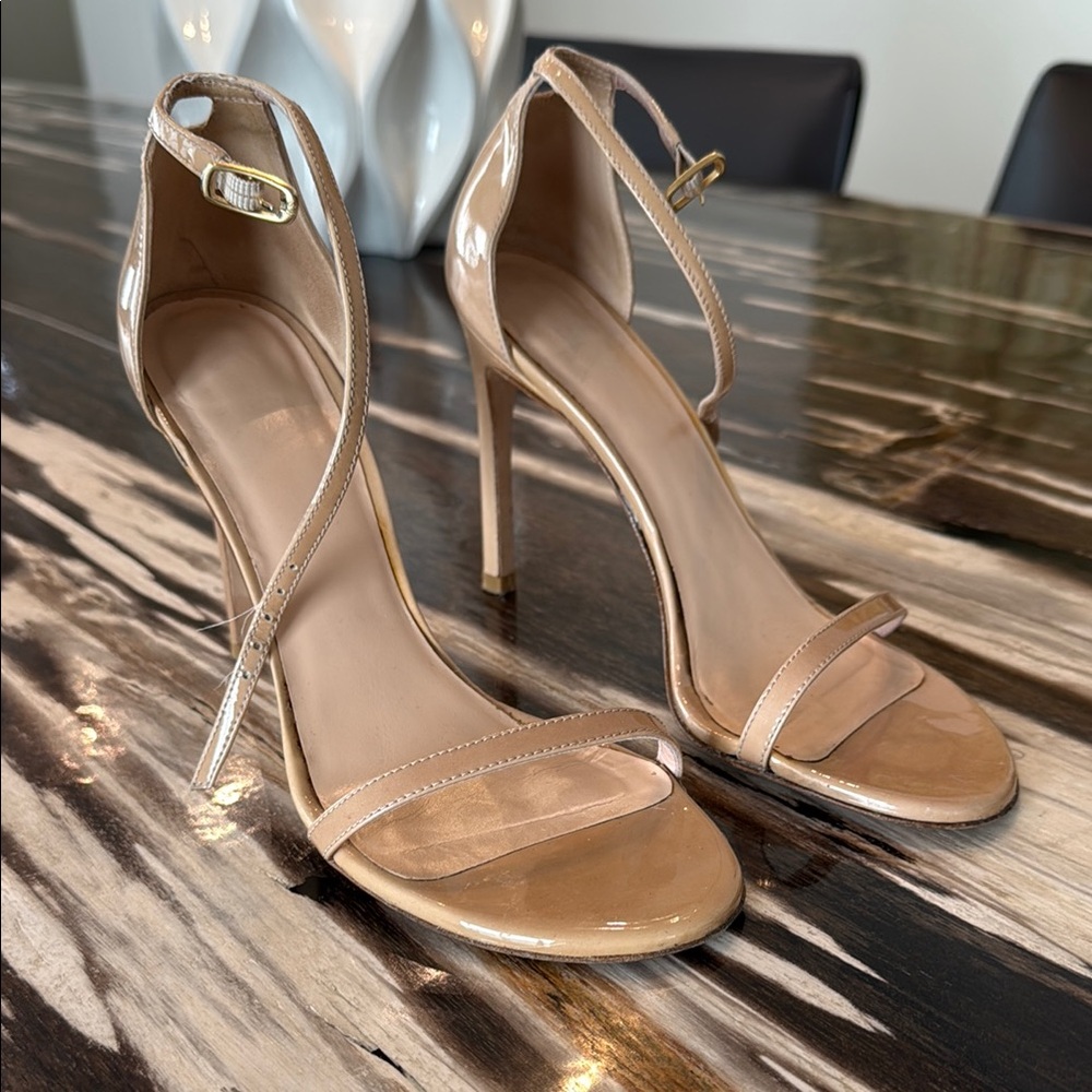 Stuart Weitzman Nudistsong 105mm Patent Leather Heels